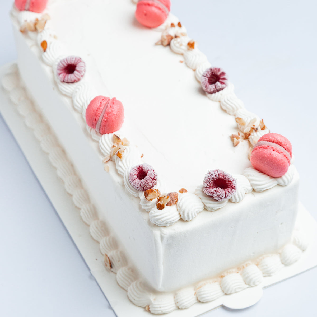 Barra Merengue Almendrado, Frambuesa y Manjar Blanco